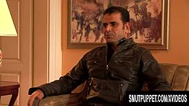 Slutty milfs Nessa Devil and Theodora Ferreri engage in anal threesome with cum in mouth