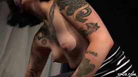 Hot Tattooed Girl Sparky Sin Claire Rides Hard Cocks in Her Wet Pussy. She Loves Every Deep Thrust in That Tight Spot.