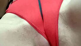 She was playing with a tape and oops, things got wild