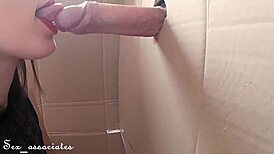 Want a blowjob through cardboard?