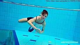 Man, Avenna's so hot naked underwater, she's a sexy teen 18+ babe!