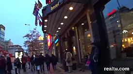 Czech teen seduced in shop, clothes ripped for POV pounding