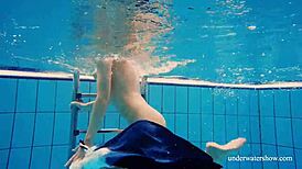 Man, Avenna's so hot naked underwater, she's a sexy teen 18+ babe!