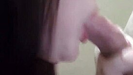 Slobbering Close-Up Blowjob with Mary and Mike's Cumshot