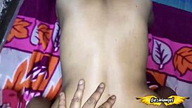 Indian Hot Wife Gets Hard Blowjob And Doggystyle Creampie