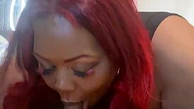 Big Tit Redhead Sucks Big Black Dicks Homemade