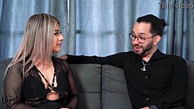 I get to know hot petite Colombian Naty Delgado