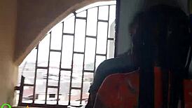 the horny ghost so desperate for big ass squirting bent over fucking with cute blonde. watch her squirt everywhere!