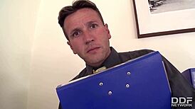 Threesome Action At Office With Minnie Manga And Lana