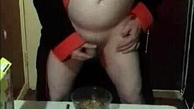 Enjoy a homemade breakfast surprise in the early morning with shy amateurs