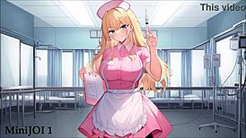 Minijois Hentai for Quick Cum with Nurse Girlfriend and Hypnosis