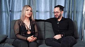 I get to know hot petite Colombian Naty Delgado