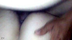 Bent over housewife gets doggystyle puntang pie!