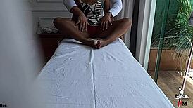Hidden camera captures tantric massage in clinic