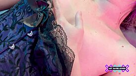 Hey, Check Pink Nina Vicious in Full Erotic Solo Bedroom Action!