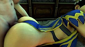 Chun Li's Sexy Anime Fight Moves