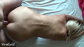 Beauty Jessi Gold Gets Morning Fuck With Cum On Ass!