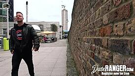 Busty British milf Rebecca dates muscular German