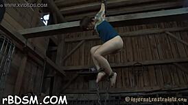 Hardcore Clamping of Sexy Jugs Hurts So Good!