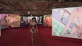 Yo, check out this sexy brunette in Fallout 4 porn style!