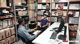 Black police officer catches himself on a hot thief in a rough encounter.