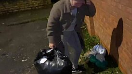 Cracky Is Offered a Cigarette to Finger Her Bum and Piss in Public.