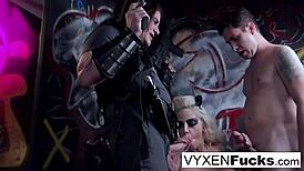Sexy Vyxen And Gabby Engage In Dress-Up Play During Hot Orgy Action