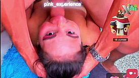 Upside Down Milf Swallows All His Best Friends Cock