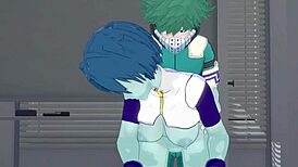 Toru Hagakure And Kaoruko Awata Bubble Girl And Izuku Midoriya Intense Sex - My Hero Academia Hentai!