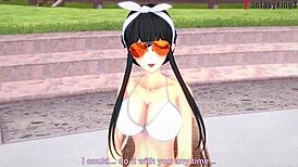 i'm yor forger, havin bikini pool sex in spy x family fantasy