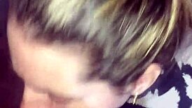 blonde slut goes deep in blowjob, swallows cum in anime hentai