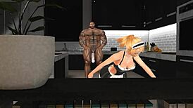 Mega Hunk Duane Brown Surprises Maid With Monster Cock