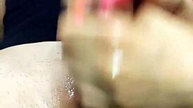 Oiled handjob leads to massive cum bust 😏