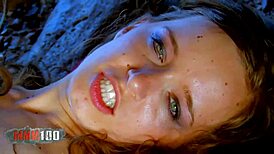 young french babe lena luminescente takes deep anal on beach