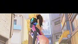 Overwatch Sfm Deepthroat Compilation With Big Tits Cum