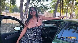 Man, this casting in a car with busty milf Lola Smith is fire!