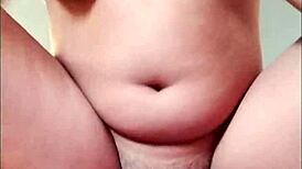 brunette rides cowgirl with creampie finish in homemade reality