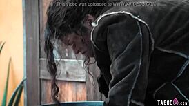 Street Girl Victoria Voxxx Finds Used Condom in Trash!