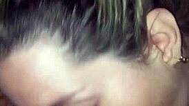 blonde slut goes deep in blowjob, swallows cum in anime hentai