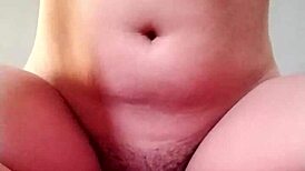 brunette rides cowgirl with creampie finish in homemade reality