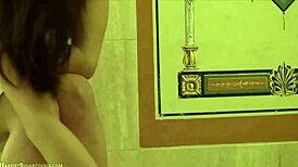 homemade busty lesbian milf seduces teen in bath