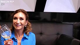 Real Life Porno! Julia North Deepthroats and Licks Ass in Wild Domination