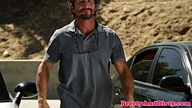 cockloving model delivers a wet and sloppy blowjob