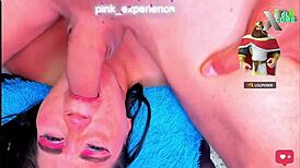 Upside Down Milf Swallows All His Best Friends Cock