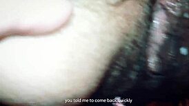 young stepmom enjoys a private moment with her stepson in the bedroom