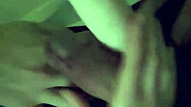 Frottage handjob with strap on between naughty couple and friend