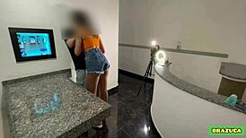 Oh, My Pussy Gets So Wet Seeing That Hard Cock! Young 18+ Latina Deepthroats And Rims