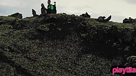 Hey, wanna see this nasty photographer bang his teen model outdoors in wild doggystyle?