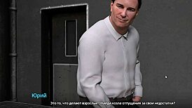 naked black whore kisses in outdoor 3d game with big nipples