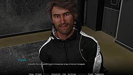 naked black whore kisses in outdoor 3d game with big nipples